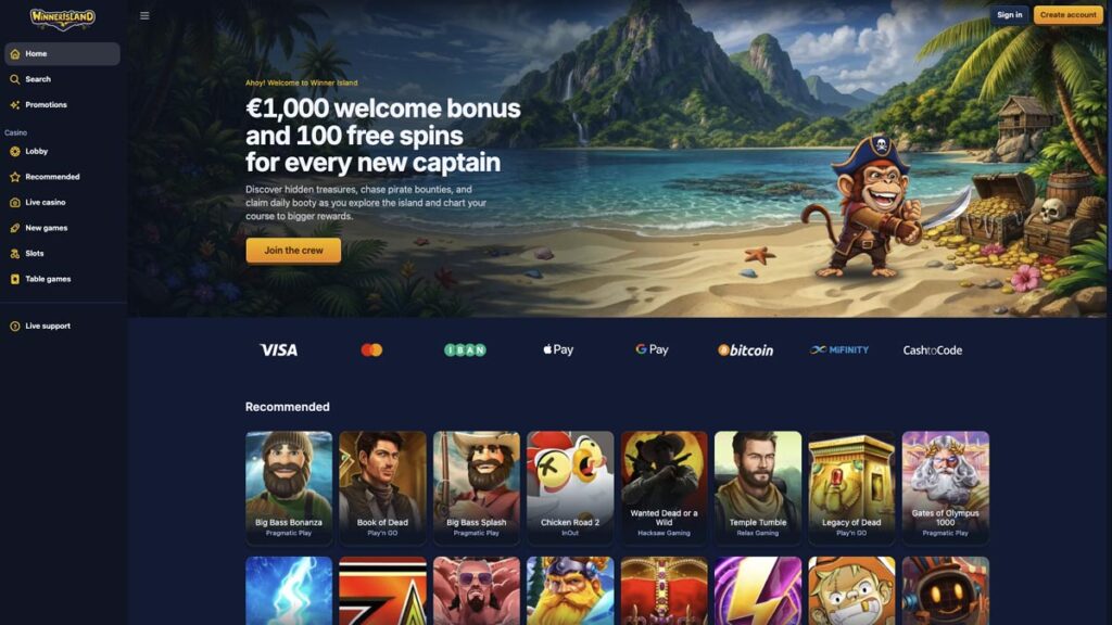 ervaringen met gokken zonder cruks via winner island casino